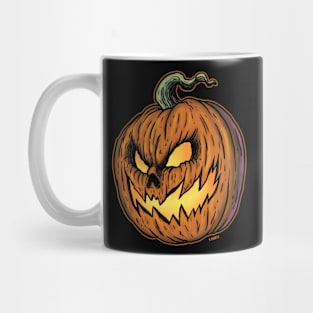 Evil Halloween Jack-O-Lantern Mug